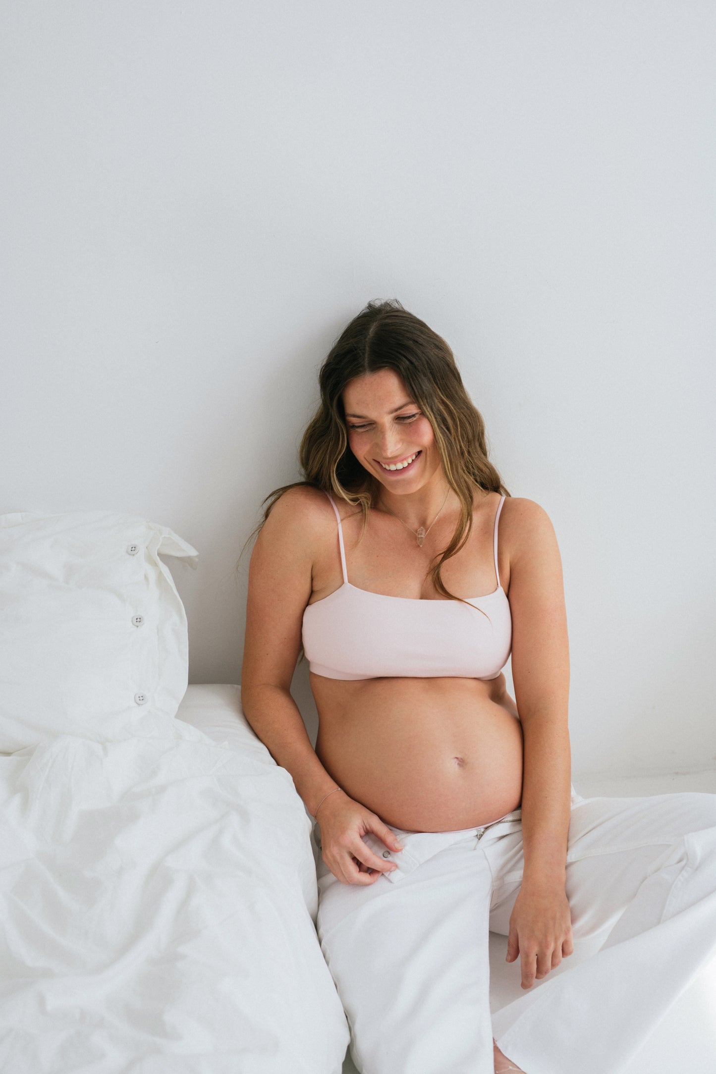 dropless. top bra - ballet róż