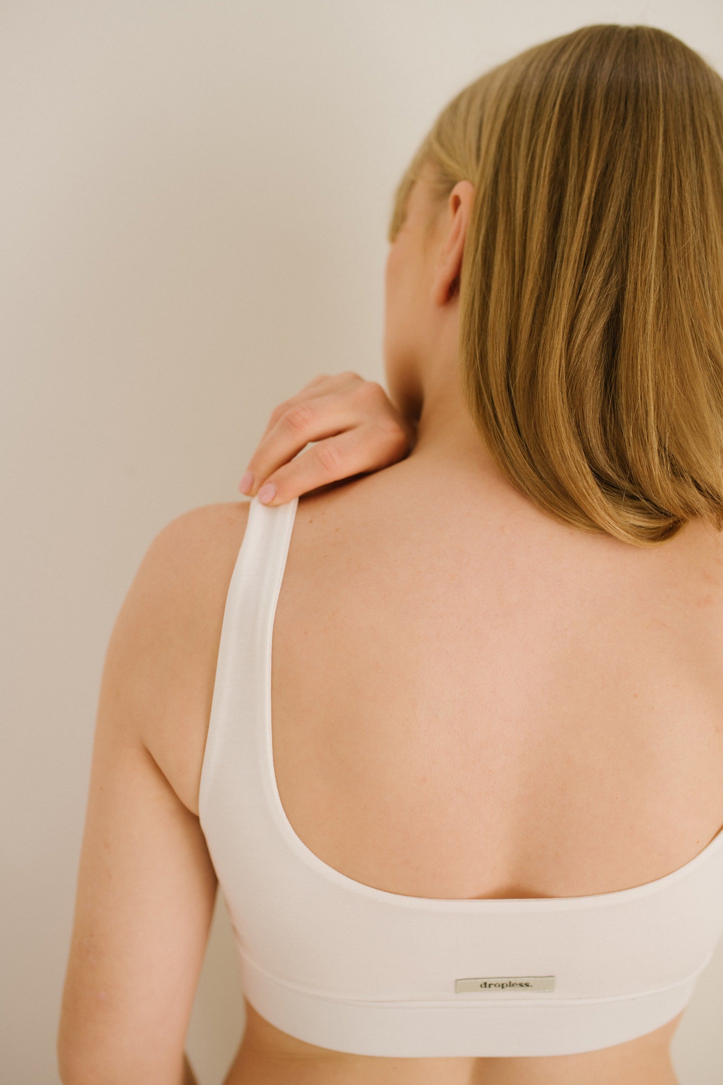 dropless. soft bra - biały