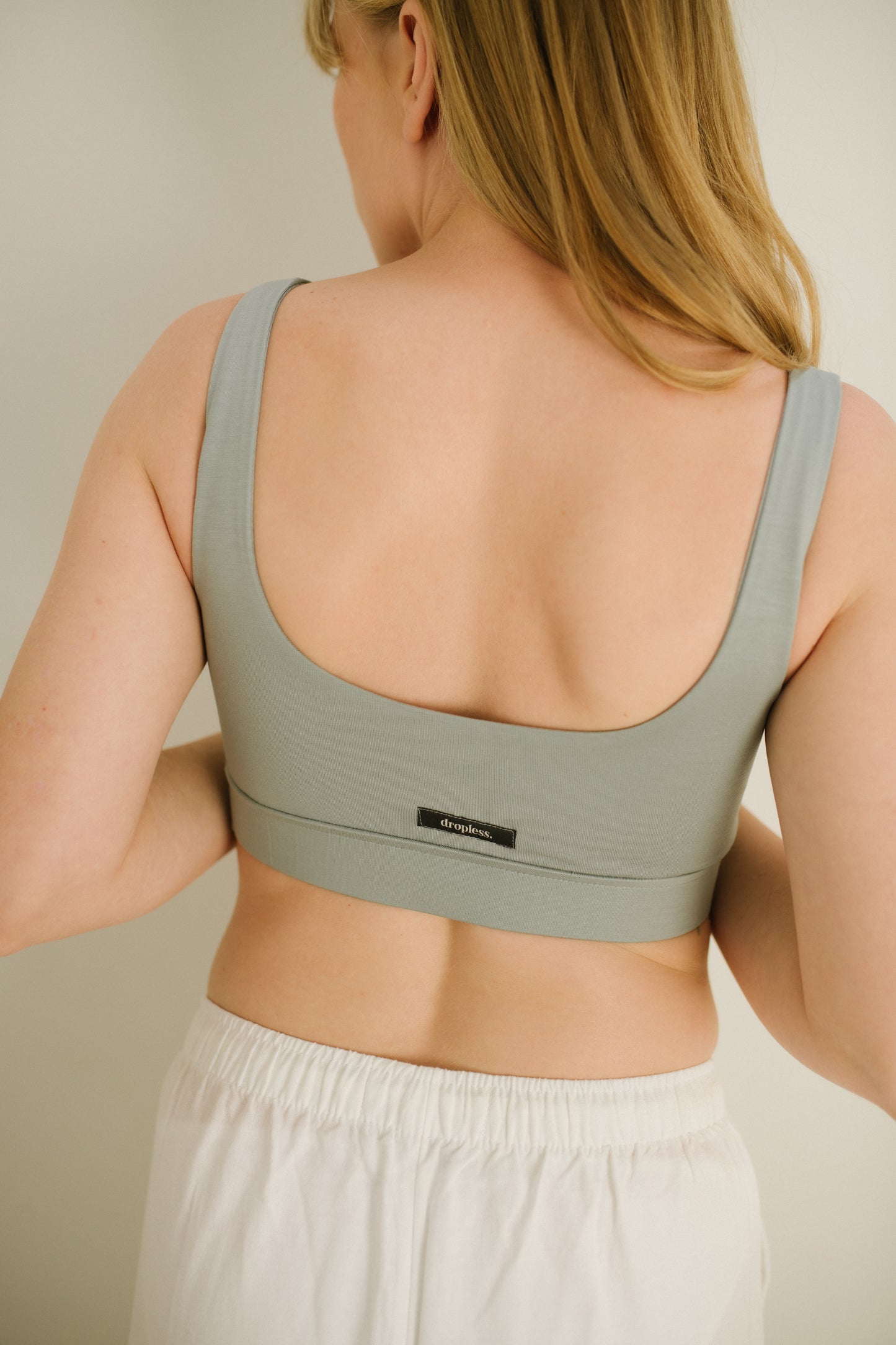 dropless. soft bra - szałwia