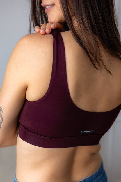 dropless. soft bra - cherry wine