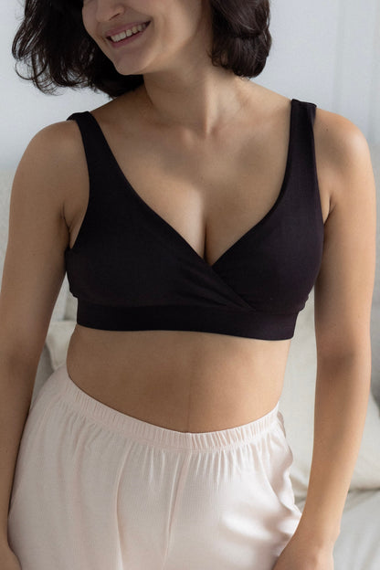 dropless. soft bra - chocolate brown