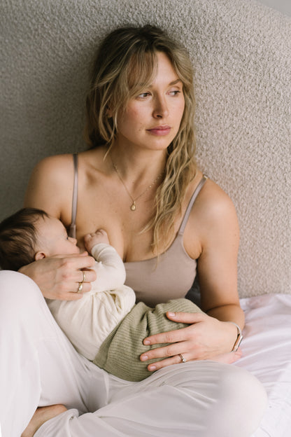 Stay Dry nursing 2in1 cami - mocha