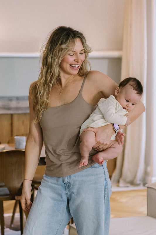 Stay Dry nursing 2in1 cami - mokka