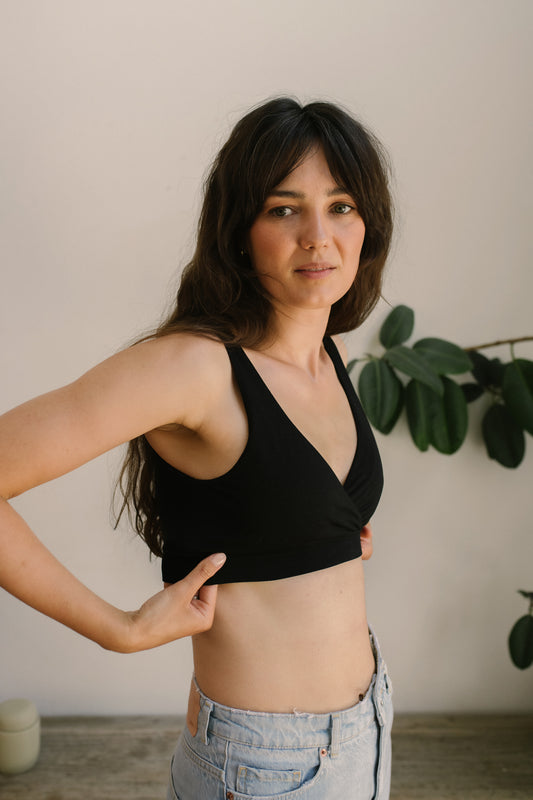 dropless. soft bra - czarny