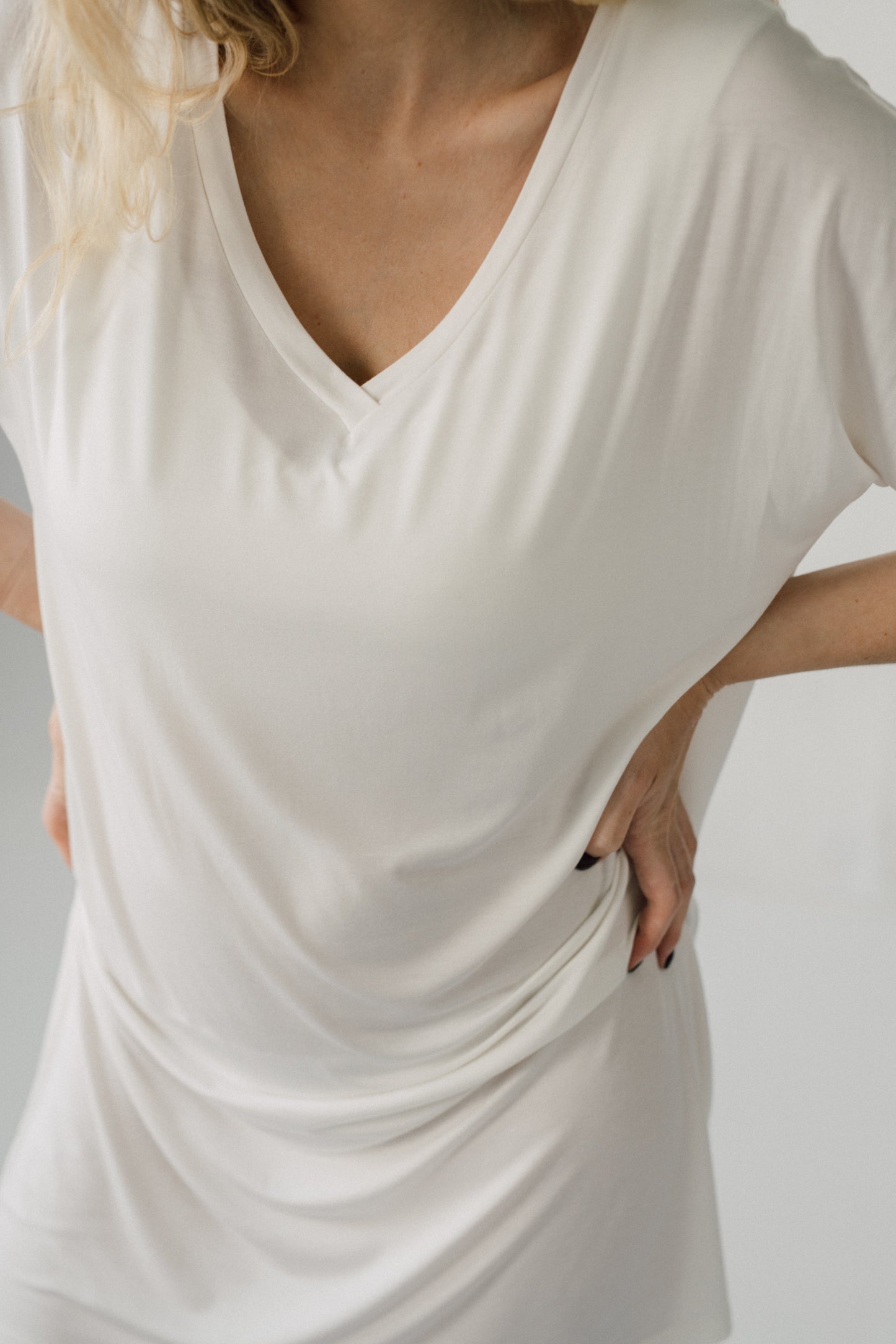 Stay Dry nursing 2in1 night dress - white
