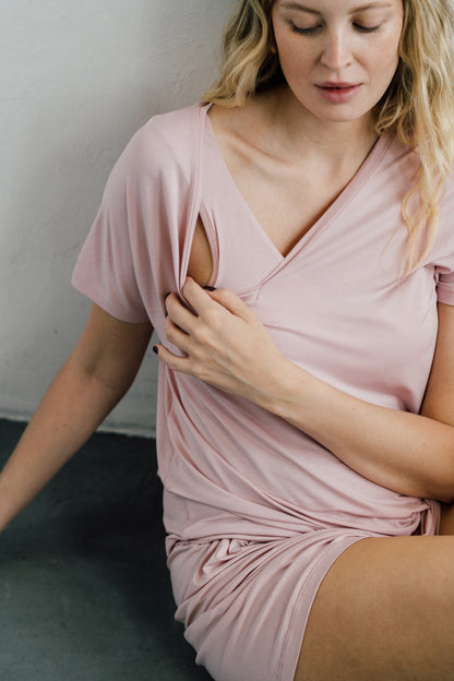 Stay Dry nursing 2in1 t-shirt - rose