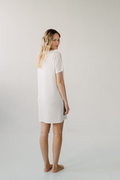Stay Dry nursing 2in1 night dress - white