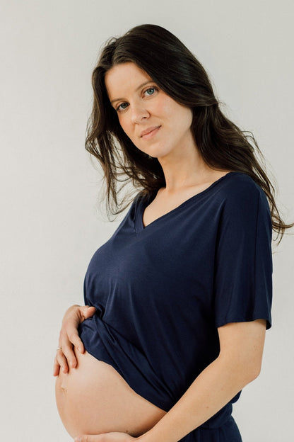 Stay Dry nursing 2in1 t-shirt - navy